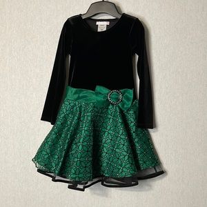 Bonnie jean, sparkling, formal dress w/bow